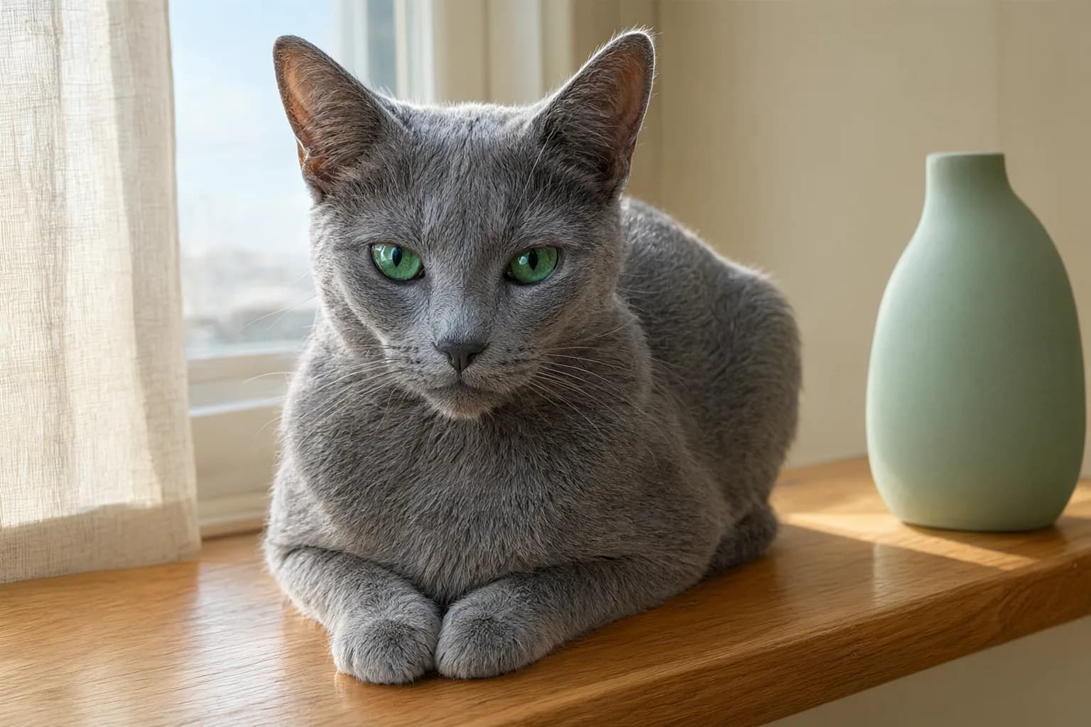 Луна — Русская голубая